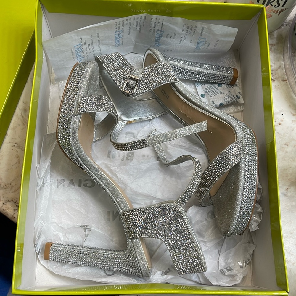 Gianni Bini Rosielynn Silver Heels